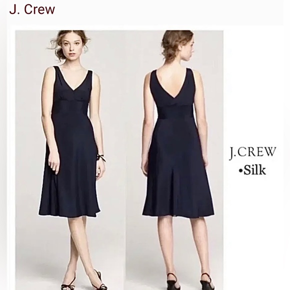 J. Crew Silk Sophia Dress - Picture 1 of 10